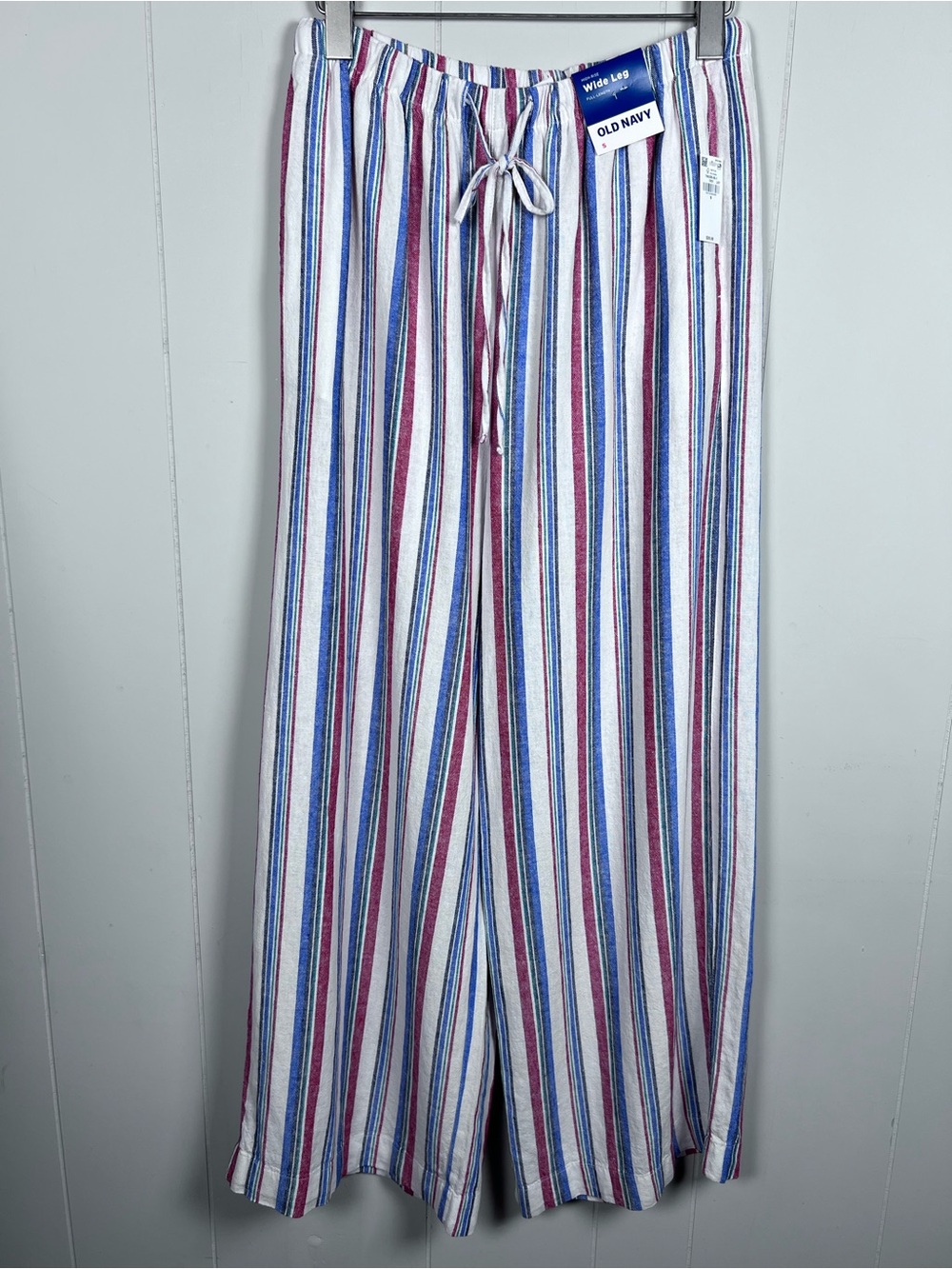 Old Navy Linen Blend NWT Striped Relaxed Wide Leg Women’s Small Pants
